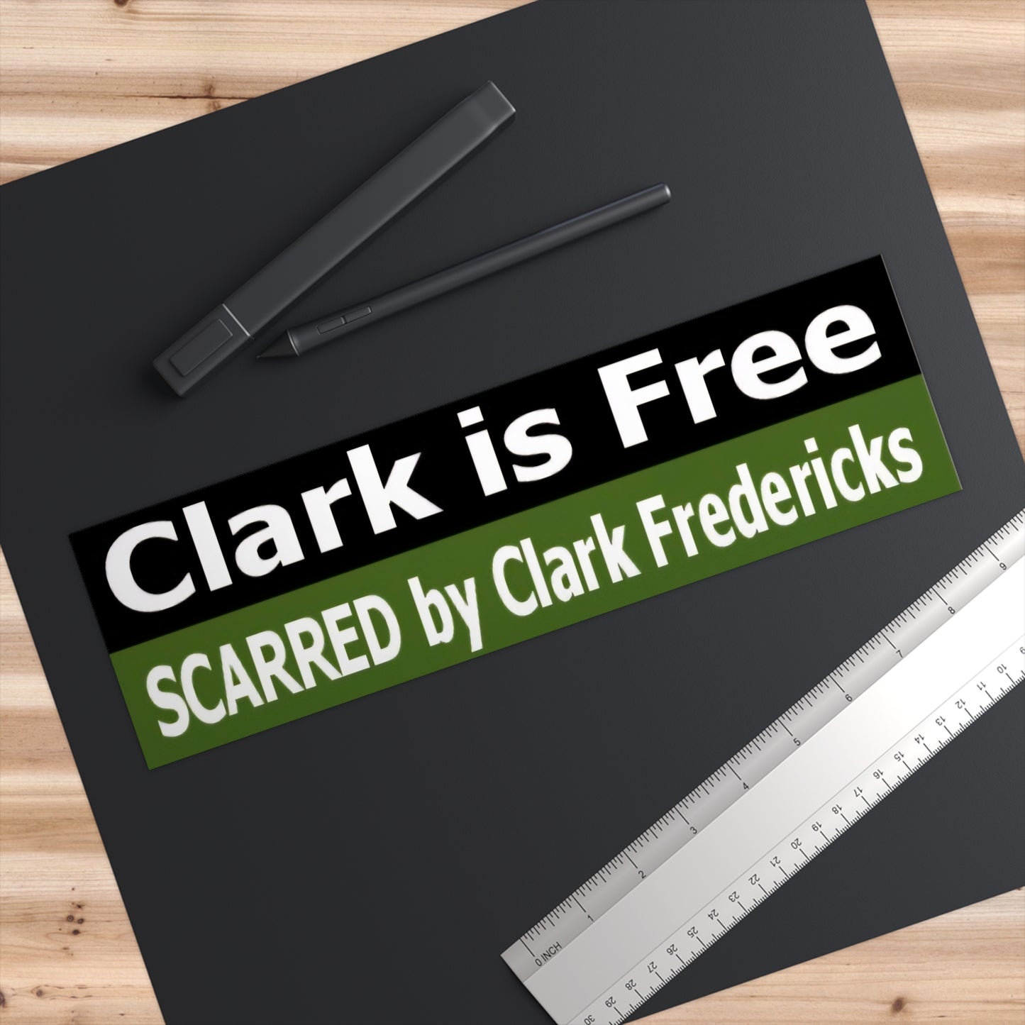 Clark is Free Bumper Stickers - Unique Car Decals for Personalization, Funny Gift for Friends and Family, Travel Decor, Vehicle Accessories