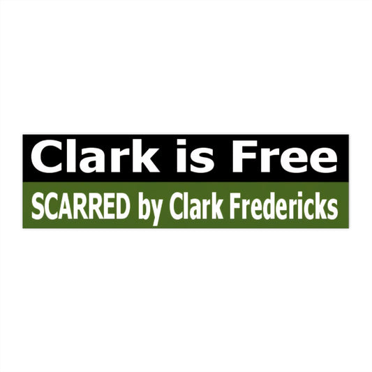 Clark is Free Bumper Stickers - Unique Car Decals for Personalization, Funny Gift for Friends and Family, Travel Decor, Vehicle Accessories